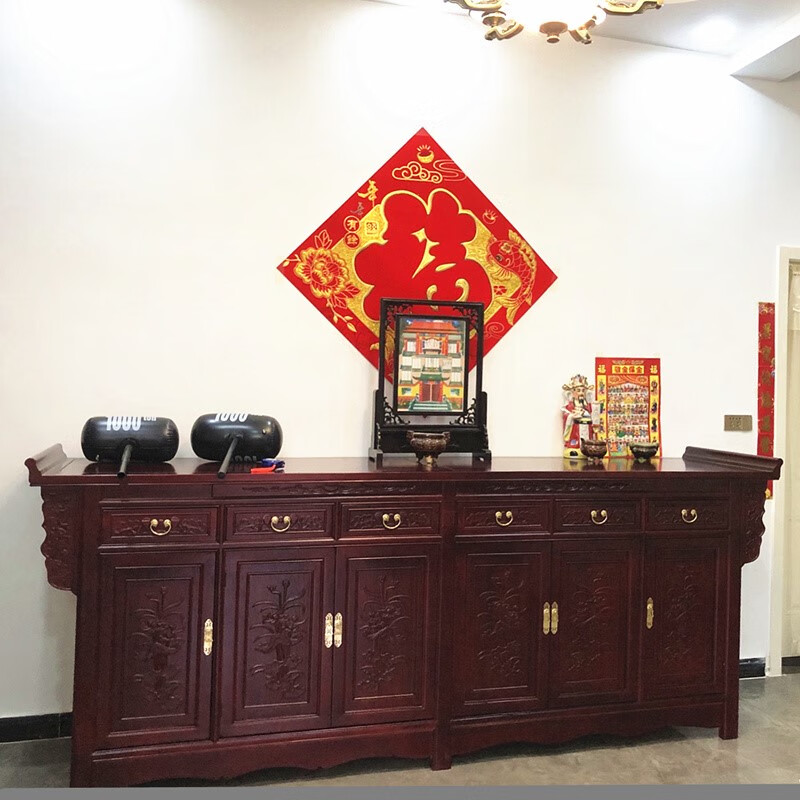 澳颜莱贡品桌 老榆木供桌财神桌佛台桌供台实木桌贡品桌香 70*45*90