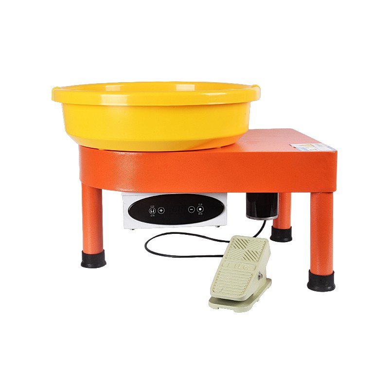 水流星拉坯机无极变速儿童拉坯机陶吧机陶艺机器slx-ty-16 桔色150w