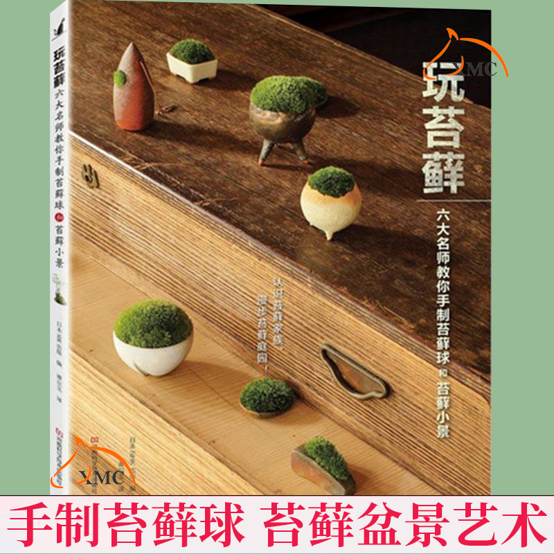 玩苔藓 六大名师教你手制苔藓球和苔藓小景 家庭园艺书籍 花卉园艺植物图鉴栽培技术入门书籍 多肉植物花草盆景书籍