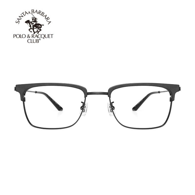 SBPRC圣大保罗钛框 全框近视镜超轻钛合金商务眼镜架男款近视眼镜定制 S23216C25黑色
