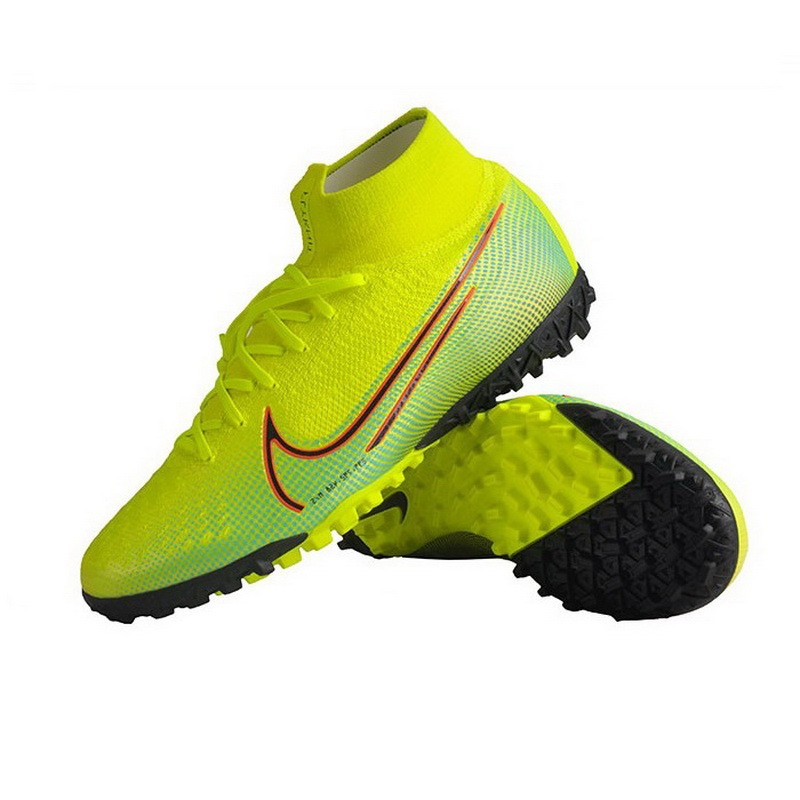 耐克(nike)男鞋新品mercurial vapor tf碎钉中端高帮人草运动足球鞋