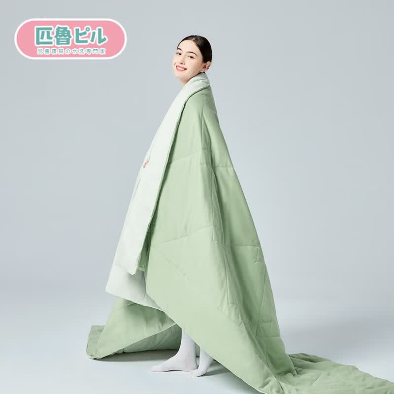 匹鲁被子夏被子驱蚊春夏凉被夏天薄被子可水洗被子学生亲子床上空调被 芭蕉叶绿【驱蚊+抗菌被】怎么看?