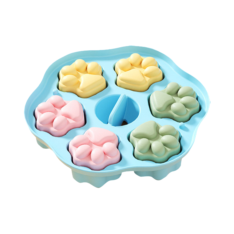 COOKSS 宝宝辅食蒸糕模具自制婴儿蒸糕模具家用DIY烘焙硅胶模具磨柠檬黄
