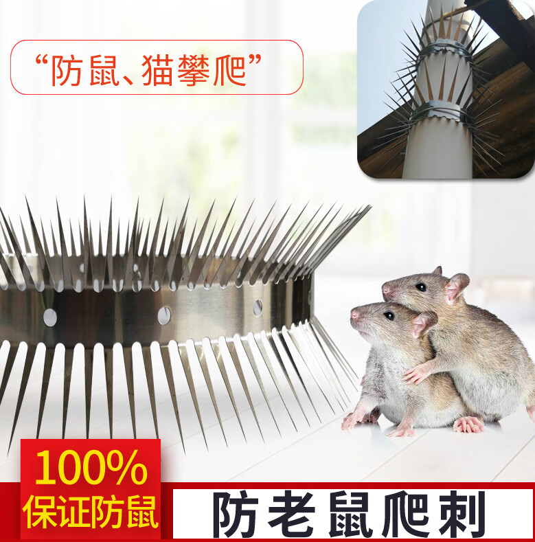 螺丝侠水管防鼠爬刺防老鼠爬水管神器除鼠防猫空调外墙管道防鼠, 大号