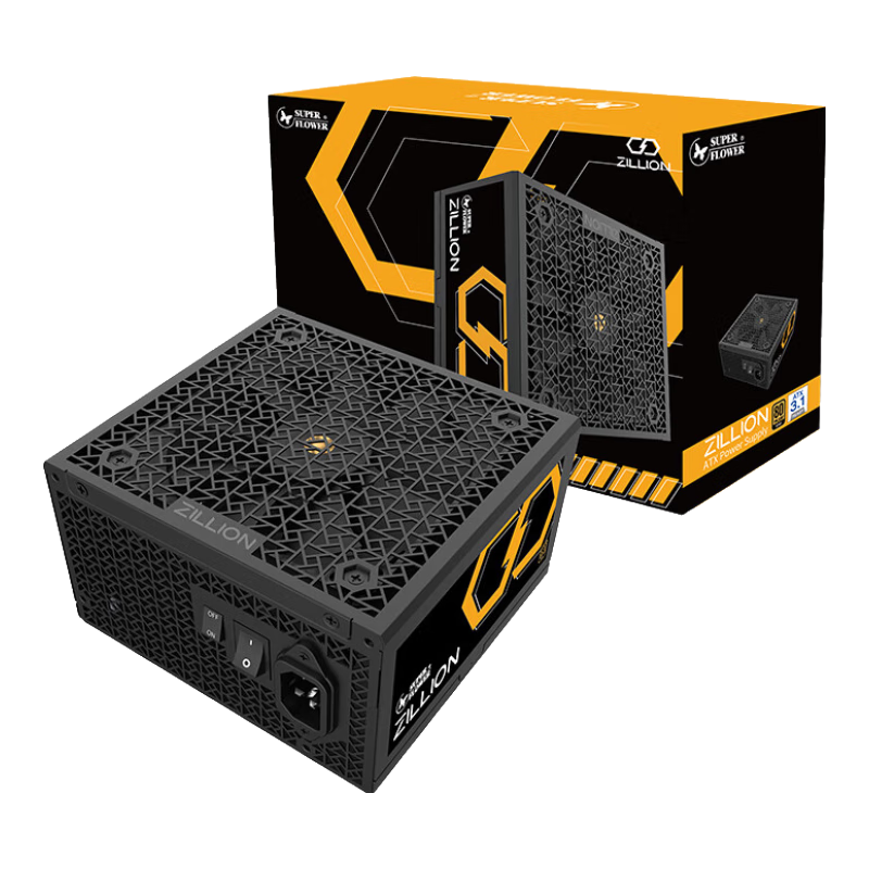 SUPER FLOWER�� ATX3.1��Դ ZILLION1050W 1000W +50W ����ȫģ��Դ ̨ʽ���Ե�Դ/���걣�� 499Ԫ