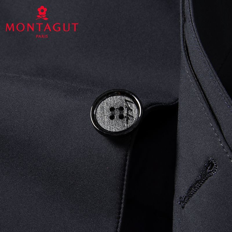 梦特娇(MONTAGUT)官店方旗艦【90鸭绒&锁温保暖】梦特娇专款秋冬款服翻领外套 11灰色11 XXS 50 140斤