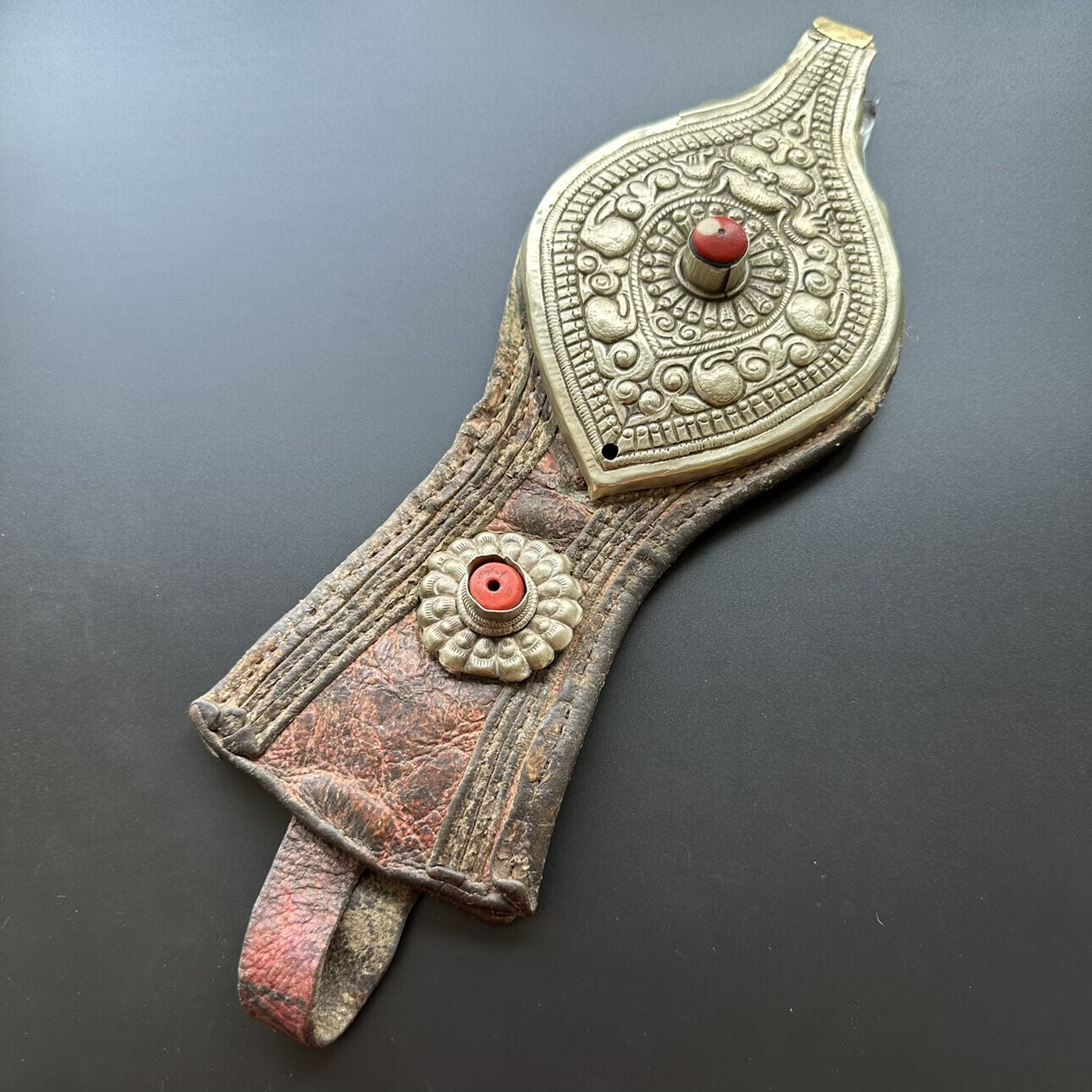 神至 藏传老物件 清代老腰挂饰西藏手工支巴扎挂饰挂件民族风