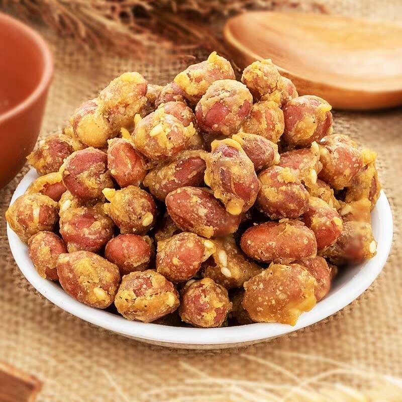 蛋清脆皮花生米油炸香酥油炸酒鬼酒店酒吧休闲美食四斤装 脆皮花生