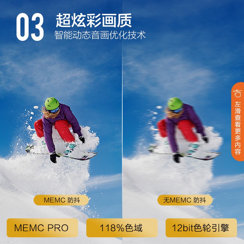 康佳（KONKA）55A10S 55英寸 4K超高清 MEMC超薄金属全面屏 2+32GB内存 AI智慧摄像头教育护眼电视 