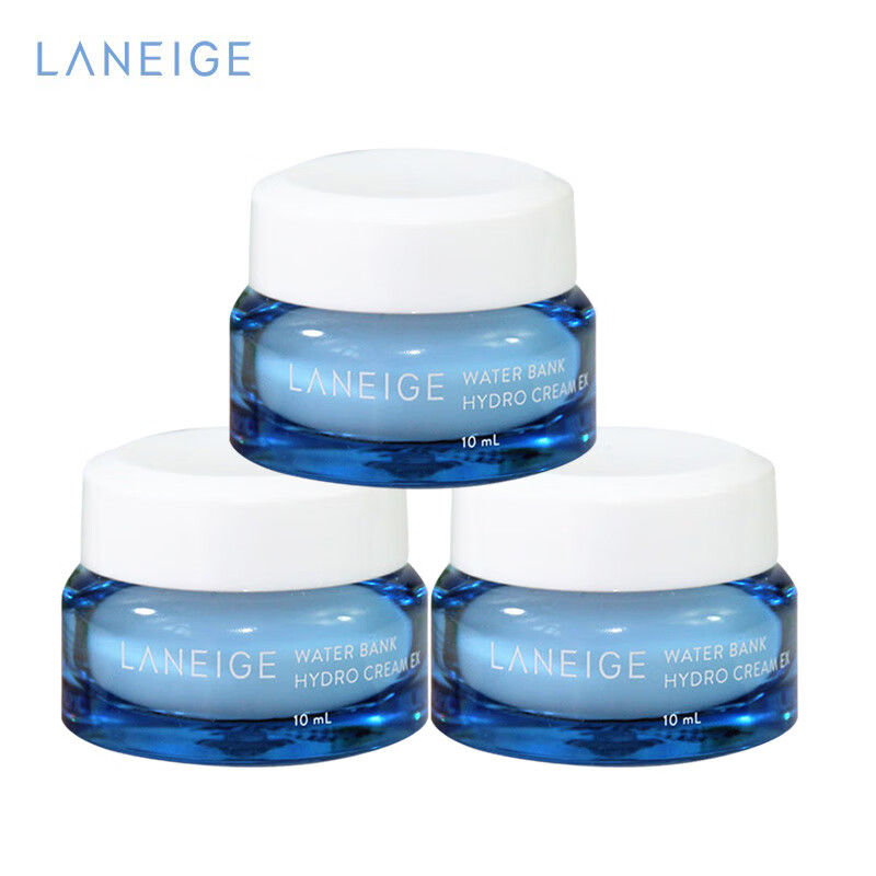 兰芝（LANEIGE）新水酷高保湿乳霜（清润）10ml*3