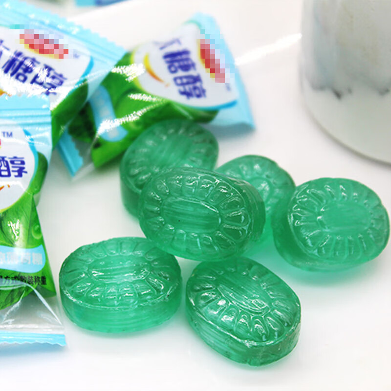 维霆木糖醇硬糖无蔗糖薄荷味硬质糖果清凉润喉糖精人零食 半斤装