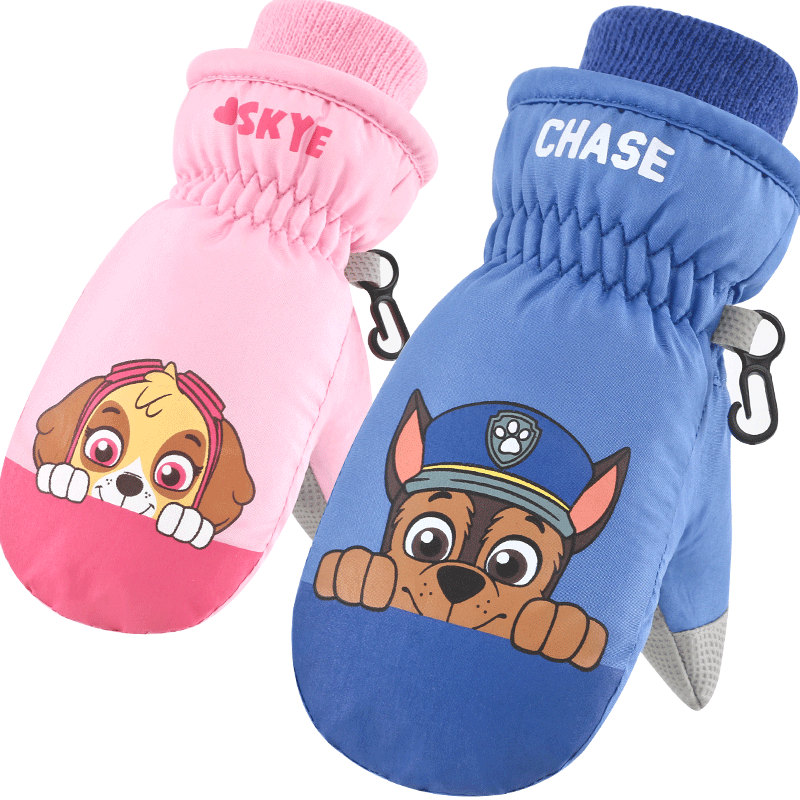 给宝贝最好的保护——汪汪队立大功儿童滑雪手套