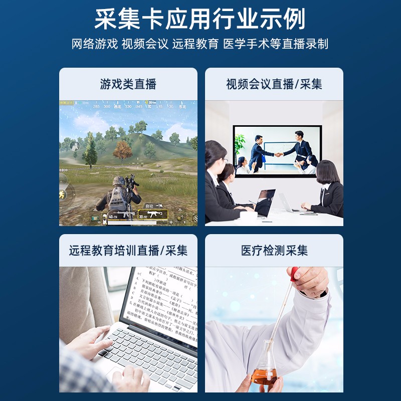 山泽 视频采集卡器 switch游戏直播ps4ns/xbox电脑录制盒高清HDMI转USB采集盒 usb小巧型（随身带）CJQ-01