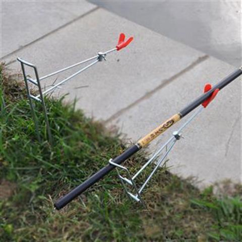 yiuds手海简易地支架垂钓鱼竿用品插海竿炮台杆架钓鱼地插支架两用