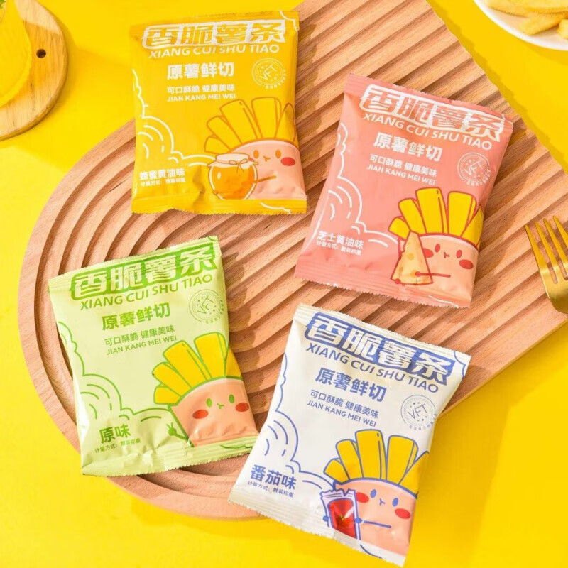 板牙妹妹薯条蜂蜜黄油味小零食休闲食品小吃 原味20包共400g