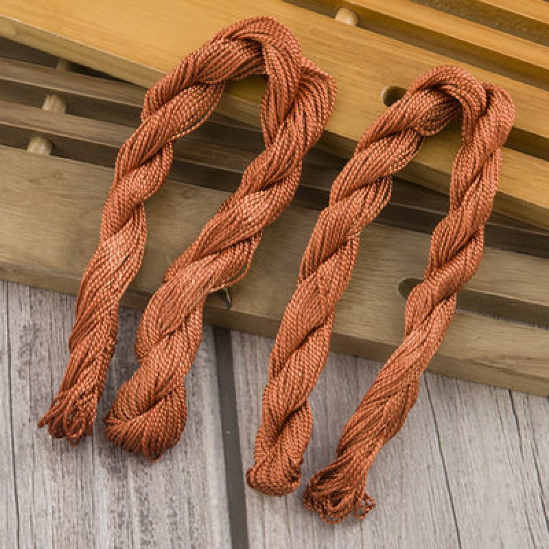纳底的 蜡线轮胎粗线尼龙纳鞋子缝鞋线锥补鞋线风筝线 棕色18米2根