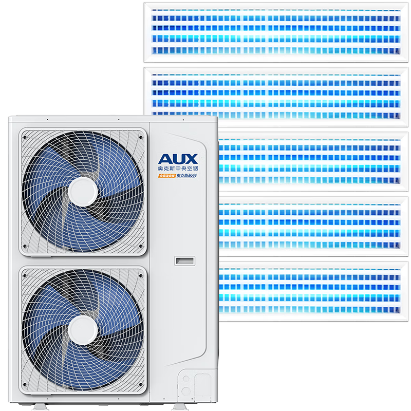 奥克斯（AUX）中央空调一拖五风管机空调6匹 家用多联机 全直流变频一级能效包安装嵌入式空调DLR-140W/DCJ2S-JM
