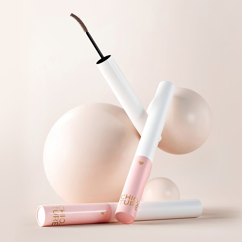 稚优泉（CHIOTURE） 睫毛膏纤长卷翘黑棕色不易晕染女防汗浓密细刷头初学者新年礼 黑色