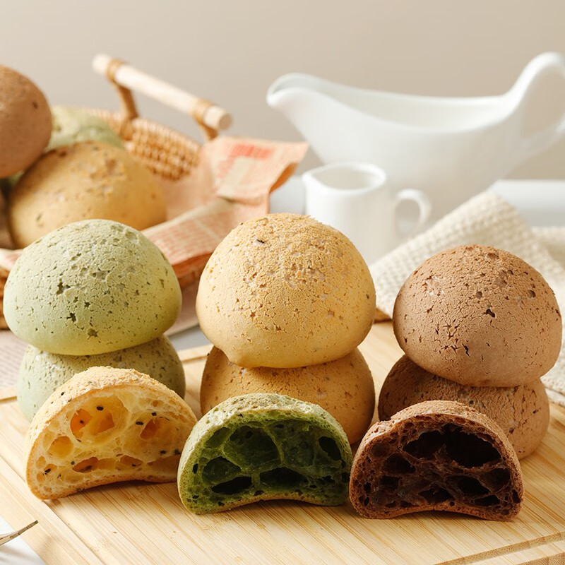 吉田久森 麻薯面包抹茶巧克力味整箱面包零食早餐休闲零食网红麻薯