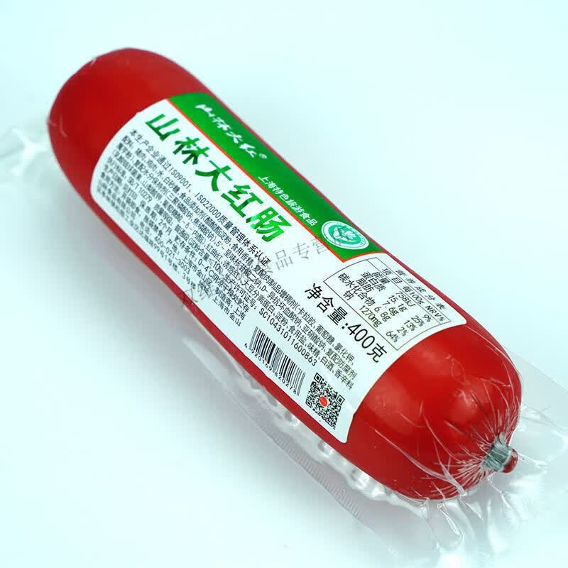 山林大红肠 大红肠香肠 红培根卤味拌饭 山林大红肠400g 1根