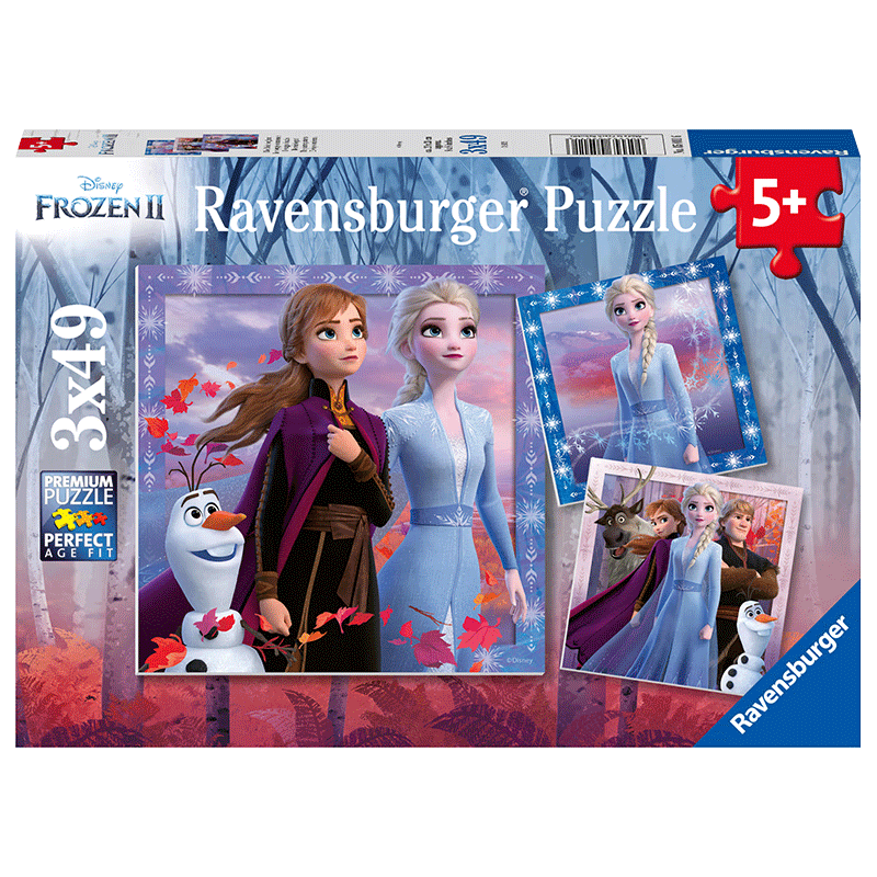 �˼��Ϸ��Ravensburger����ѩ��Ե��ͯƴͼ3��1 3x49Ƭ