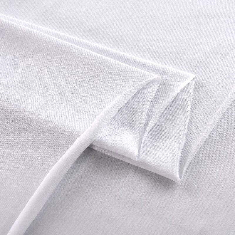 布料夏季纯棉针织布料t恤面料单面汗布 短袖背心裤子童装布 白色 1