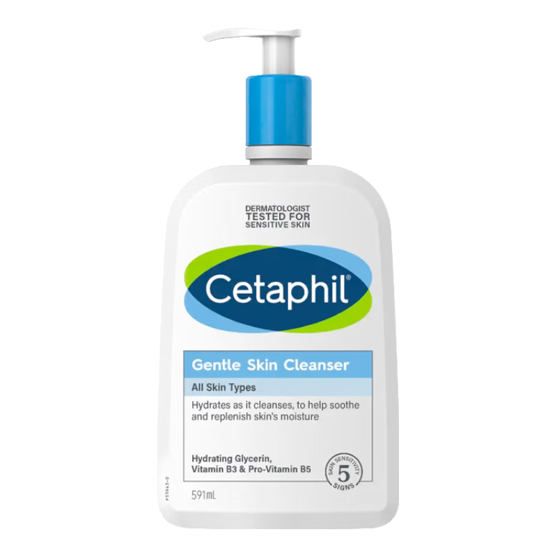 ���ڲ�����˿��ܽ��Cetaphil�������ѱ�ʪϴ���� ����ĭ�ºͽ����������滺��Ů���м����� 591ml ��ƿ