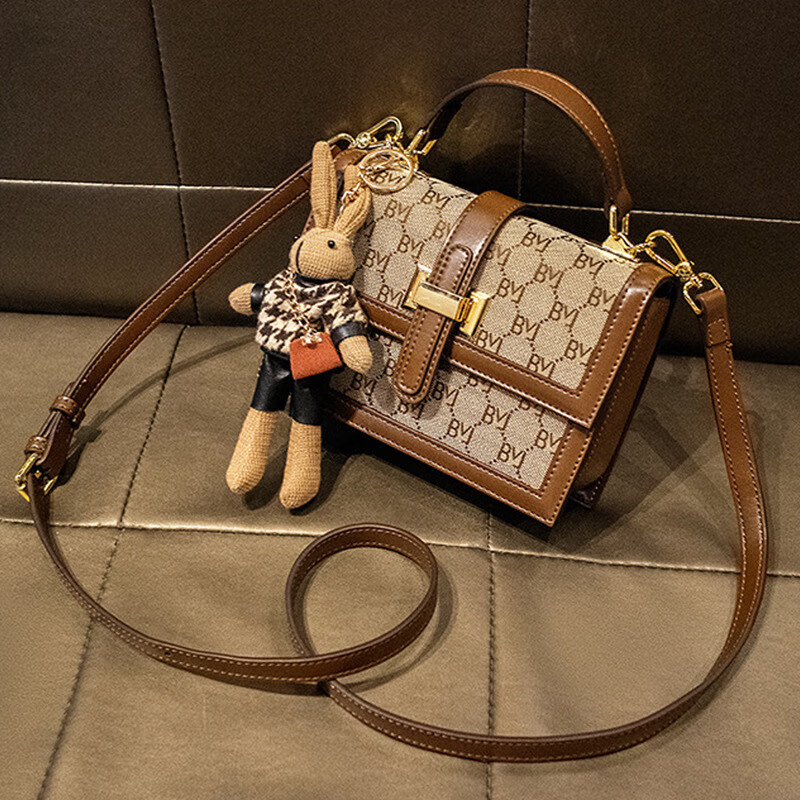 纪诗哲（GIEVSZHE）包包女款2025年新款奢侈女包单肩斜挎包女神节生日礼物送女友老婆 咖啡色【2025年新款】 精美礼盒