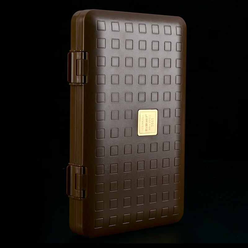 (cigarloong)便携雪茄盒3cm厚轻薄型材质高强度密封圈耐磨保湿盒礼盒