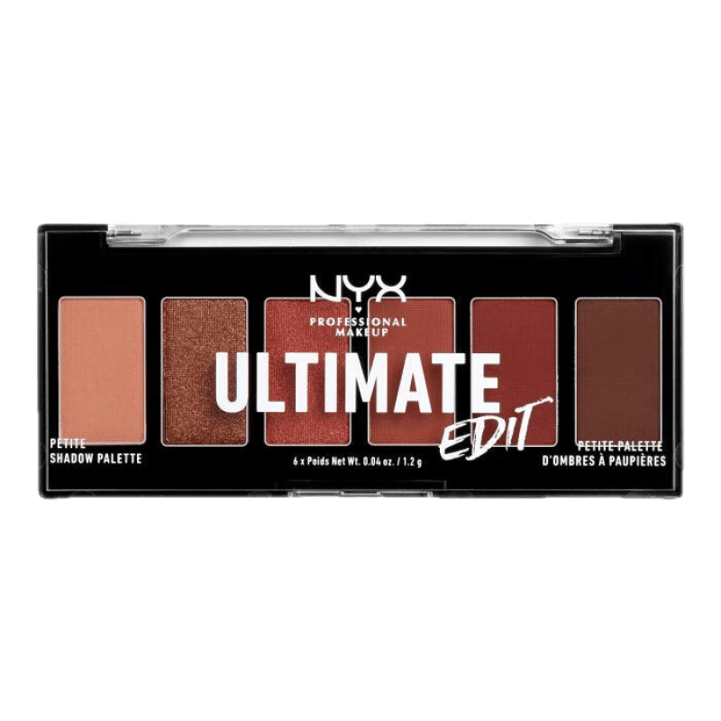 NYX 6色迷你眼影盤(pán)Ultimate Edit深色系煙熏妝 Warm Neutrals 7.2g