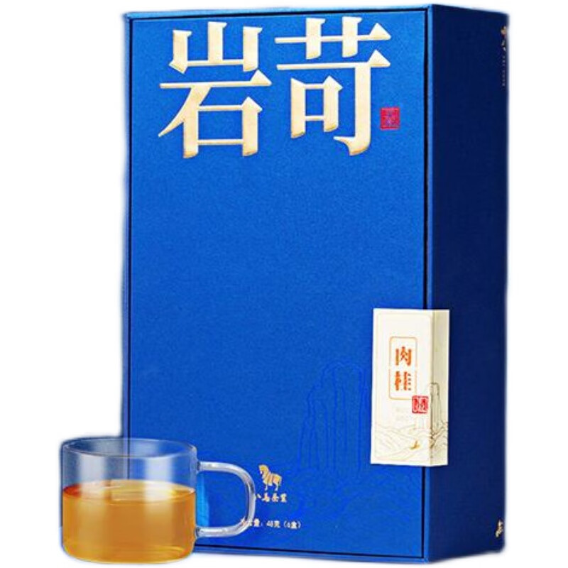 八马茶业 岩苛肉桂5000新品特级武夷岩乌龙茶岩茶叶礼盒装48g 48g