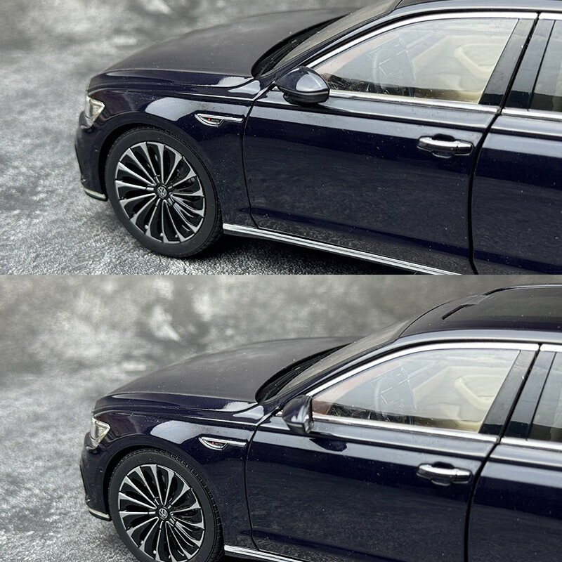 跃纪生1:18 原厂上海大众朗逸 帕萨特 途昂 途安L辉昂合金车模轿车模型 2020款 辉昂 深蓝色