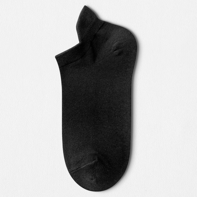 联盟使者袜子女短袜棉袜夏季薄款女士船袜吸汗网眼夏天纯色短筒袜5双