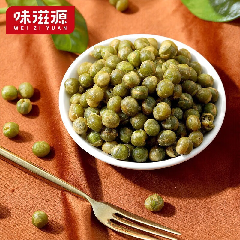 味滋源网红休闲坚果炒货原味干果 追剧宅家小吃 多口味特产 蒜香青豆120g/袋 2袋 2份