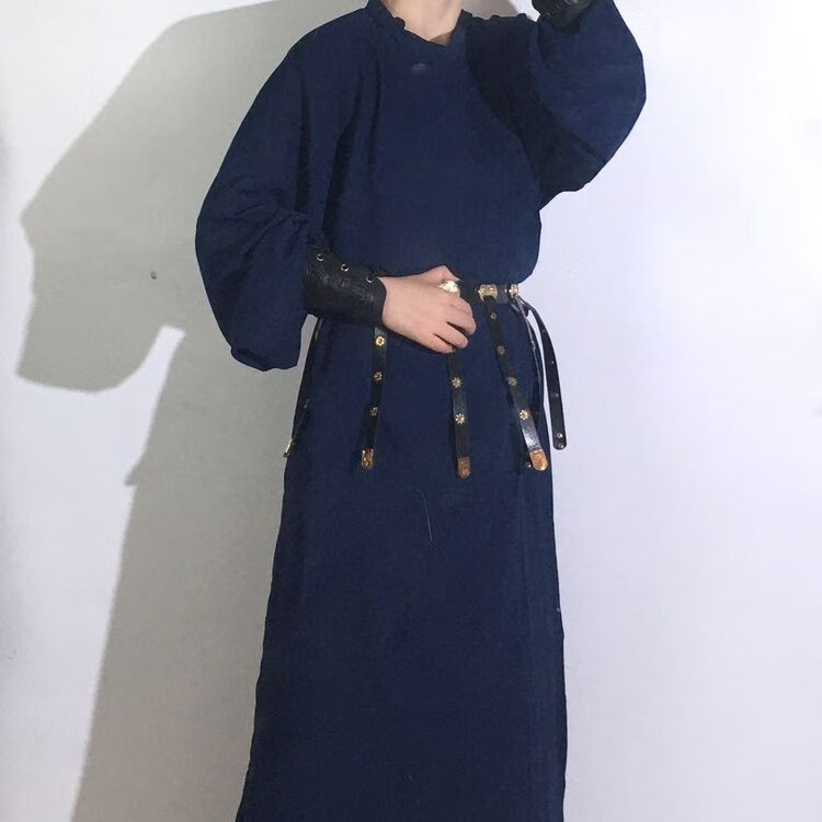 洛必达古月坊唐制圆领袍大放量复原缺胯袍秋冬款男日常汉服全套男文艺