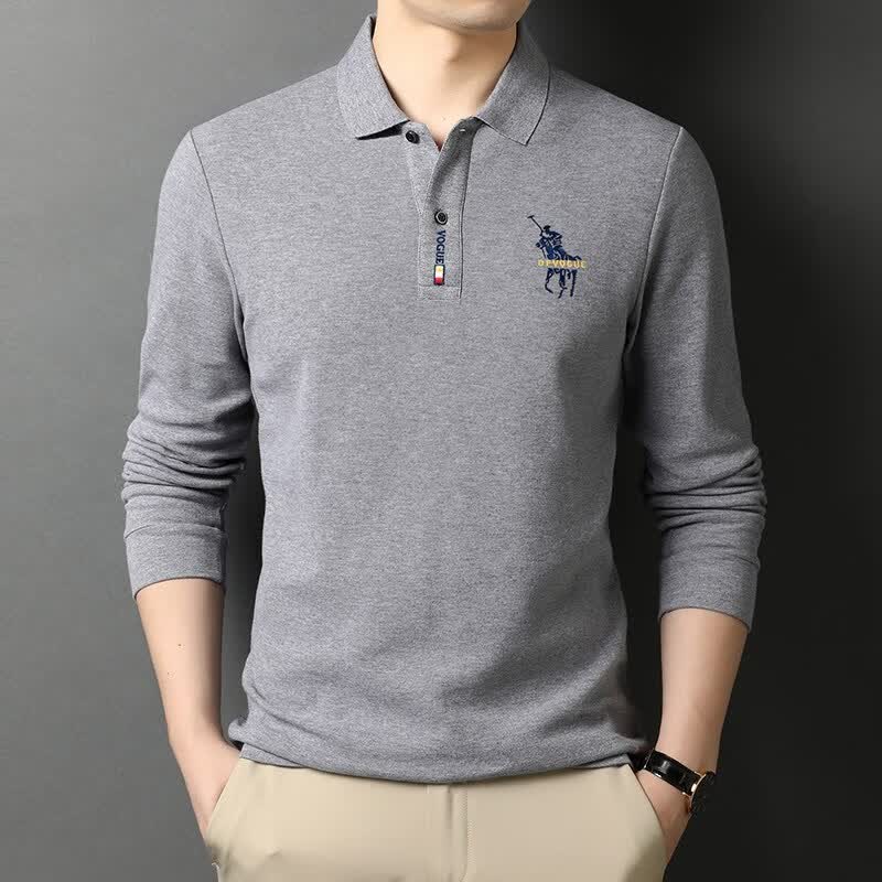 皮尔卡丹（pierre cardin）【官方品牌旗舰男装纯棉长袖t恤男翻领宽松中年男装POLO 衫上衣服 A88灰色【高品质款】 XL码【建议130-155斤】使用感如何?