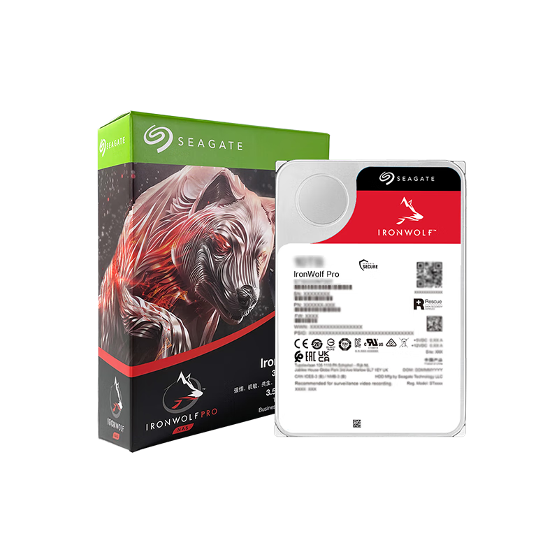希捷（SEAGATE）NAS硬盤 酷狼PRO 新NT系列 網(wǎng)絡(luò)存儲(chǔ)硬盤 PMR CMR垂直磁記錄技術(shù)垂直硬盤機(jī)械硬盤 6TB 【ST6000NT001】