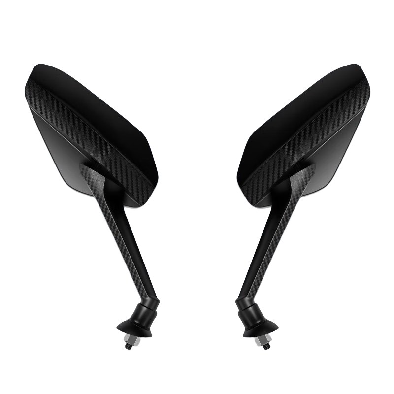 酷改（Coolchange）電動(dòng)車(chē)后視鏡反光鏡通用電瓶三輪摩托車(chē)倒后鏡倒車(chē)鏡小圓鏡子改裝 飛鷹二代凸面鏡8mm+配套鏡座一對