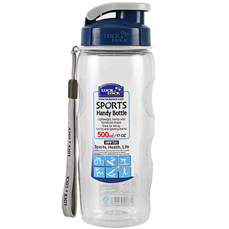 �ֿ��ֿۣ�LOCK&LOCK���ļ�����ˮ�������Яʽ�����˶�ˮ������ʽ���Ϻ�500ML͸�� 25Ԫ