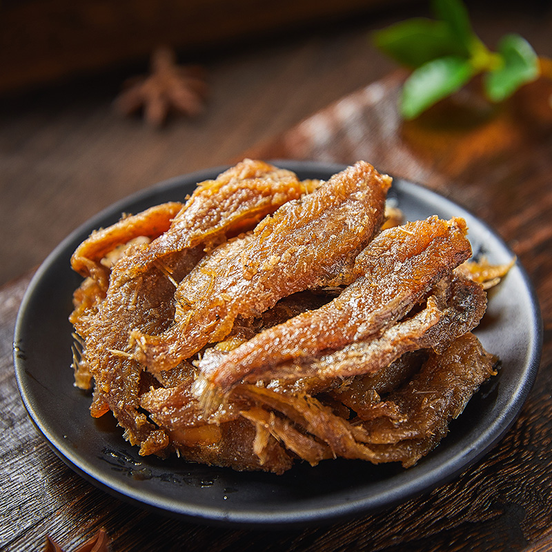 舟山特产香酥小黄鱼 即食香辣小鱼仔海鲜零食黄花鱼小吃鱼干250克
