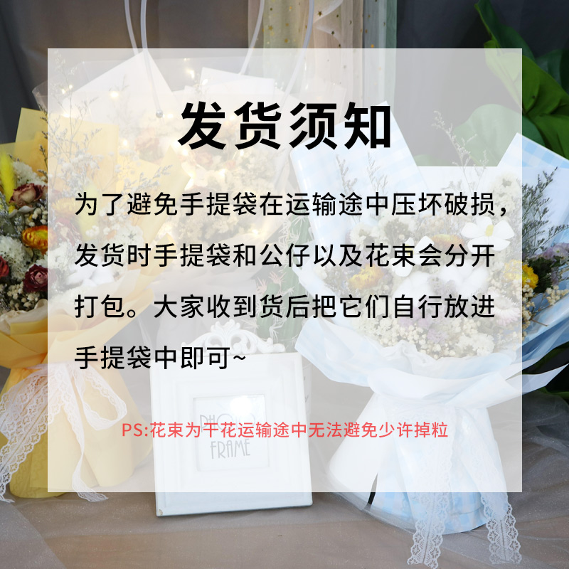满天星花束送女朋友满天星花束送给女生生日礼物创意花束送闺蜜 白色