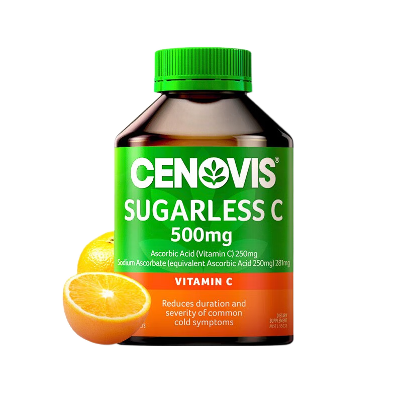 Cenovis萃益維 維生素C咀嚼片無糖高含量VC成人青少年 高天然橙子 維生素C 300粒