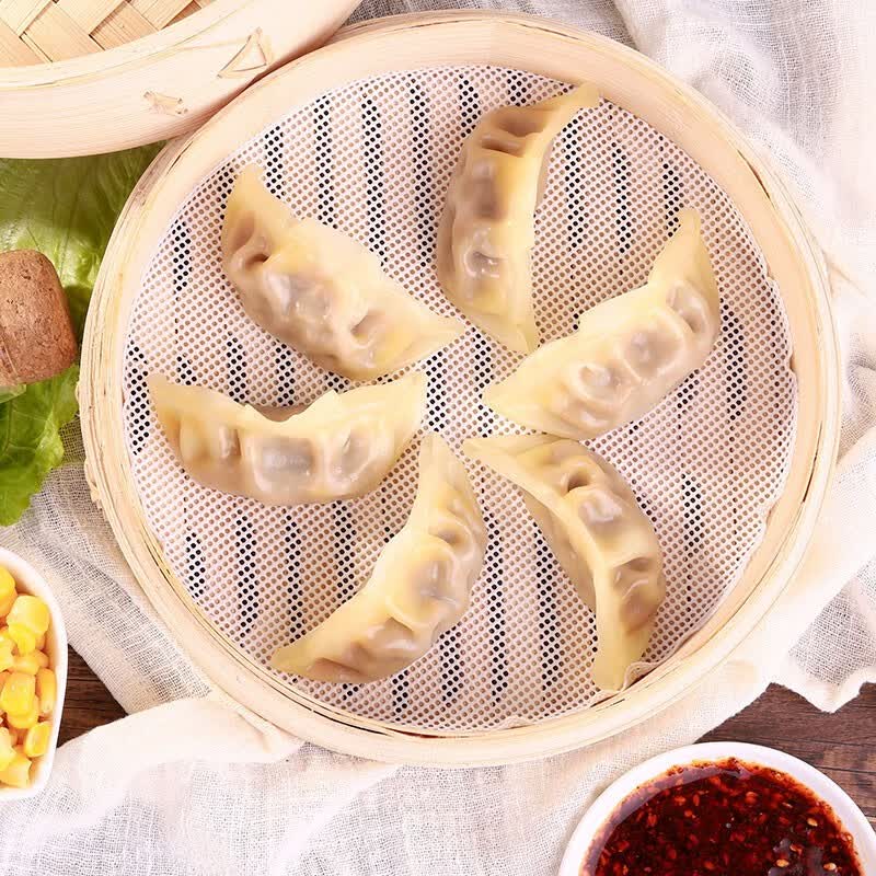 辅兴坊美味蒸饺鲜肉玉米蔬菜蒸煎饺速食早餐速冻饺子4斤装 鲜肉玉米2