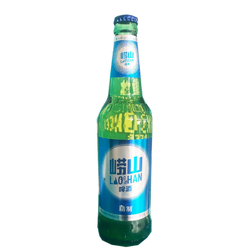 崂山啤酒瓶装 500ml*6/12瓶 崂山啤酒精致大瓶装8度大麦小麦 500ml*12