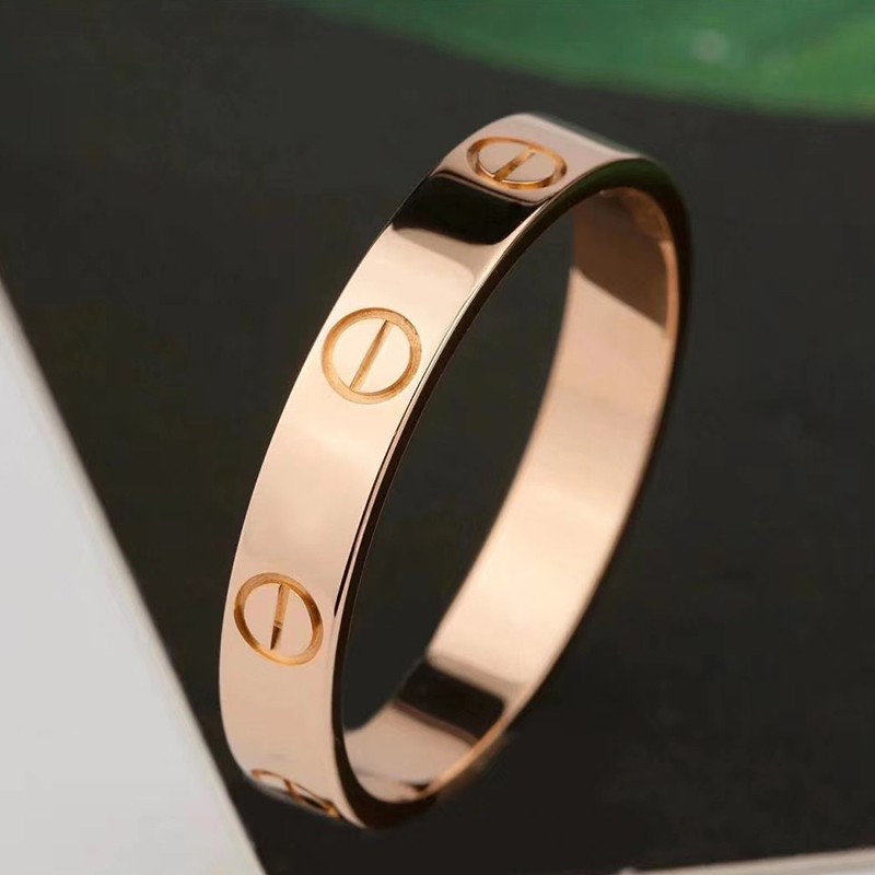 【二手95新】卡地亚cartier戒指婚戒男女戒指情侣经典款无钻/单钻 无