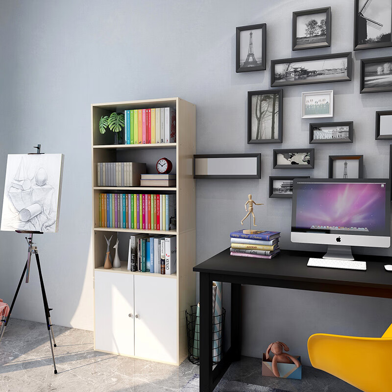 雅美乐 书柜书架 六层木质1.