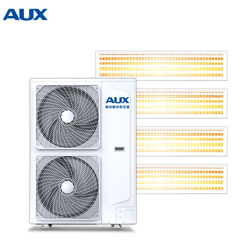 奥克斯(AUX)中央空调一拖四 家用 多联风管机 5匹 一级变频 包安装 适用三室一厅 DLR-H120W(C1)