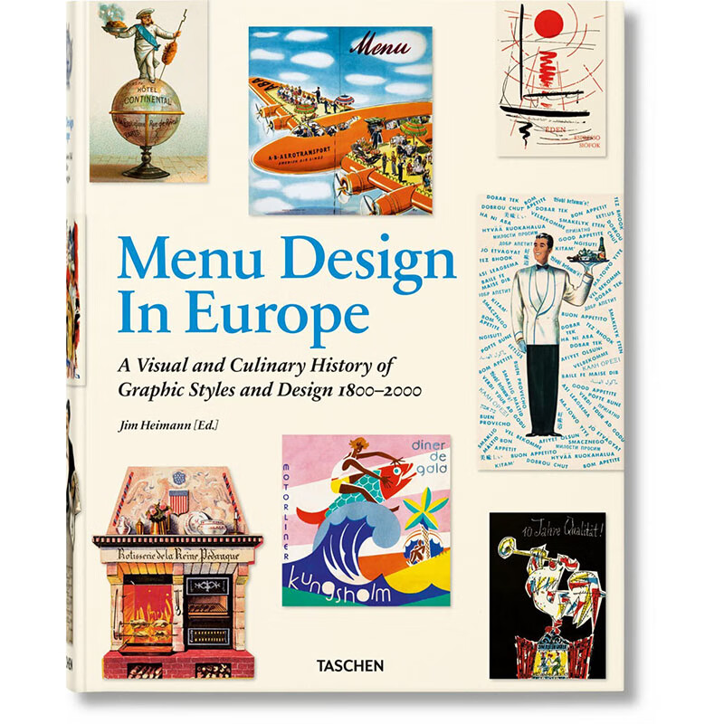 design in europe,欧洲菜单设计 英文原版图书籍进口正版 jim heimann