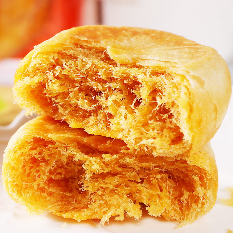 友臣肉松饼早餐食品传统糕点面包福建特产美食零食小吃 原味肉松饼500g(约15个)