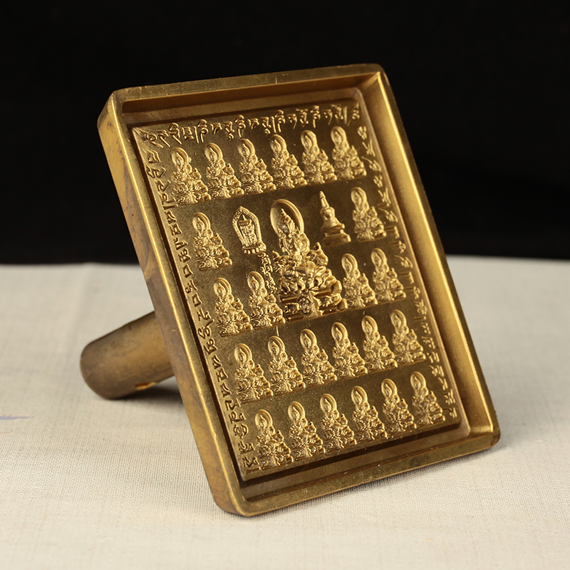 欧映藏传佛教用品纯铜手工模具25尊不动佛 藏式佛像铜擦擦模具